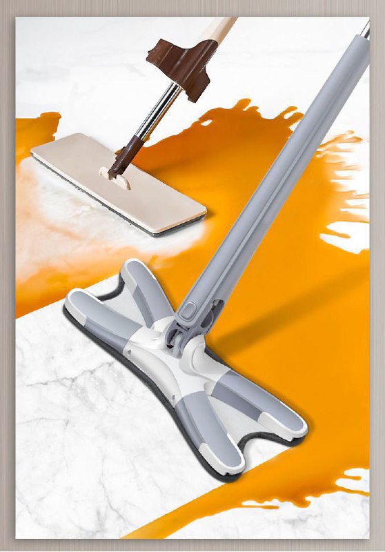 Vadrouille Rotative à 360° avec Essorage Automatique pour Nettoyage des Sols