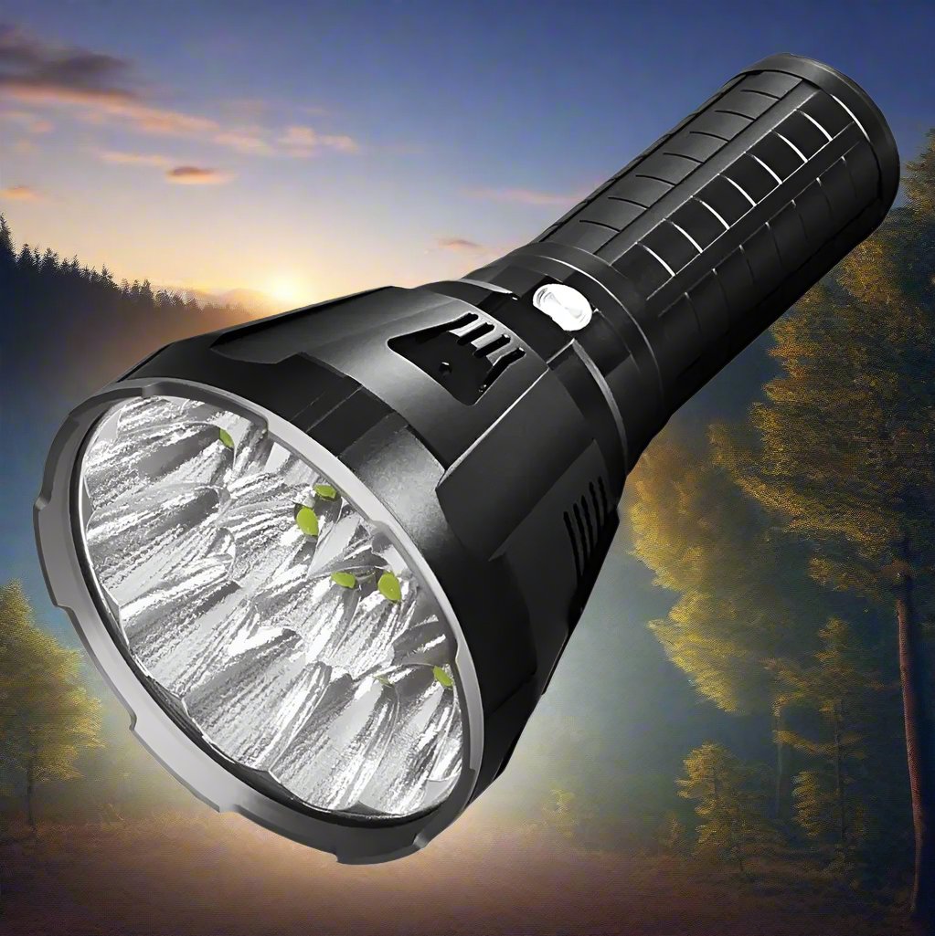 Lampe de Poche USB LED Étanche - Rechargeable, IP54, 100000 Lumens