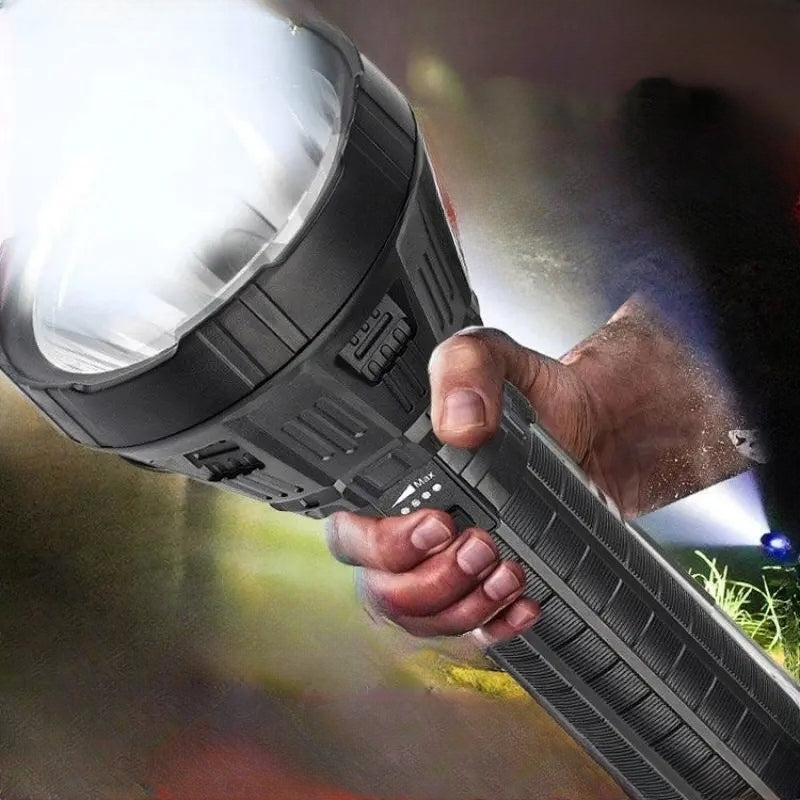 Lampe de Poche USB LED Étanche - Rechargeable, IP54, 100000 Lumens