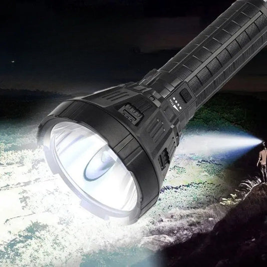 Lampe de Poche USB LED Étanche - Rechargeable, IP54, 100000 Lumens