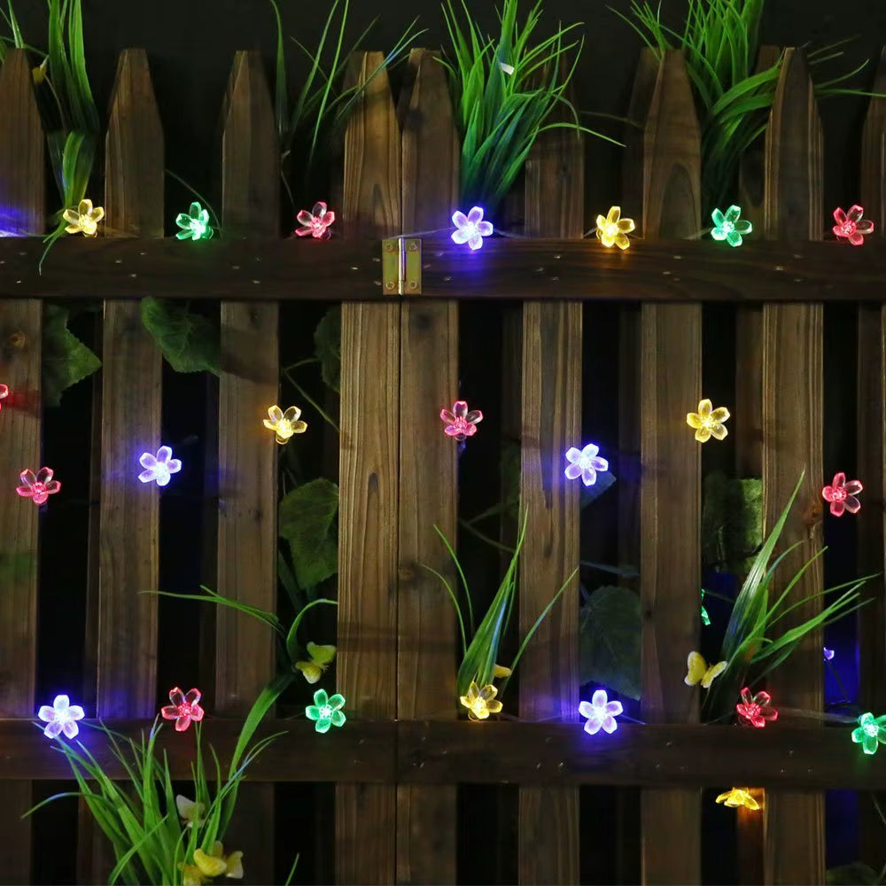 Lumières Solaires Sans Fleurs, 8 Modes d'Éclairage, Étanche, pour Jardin