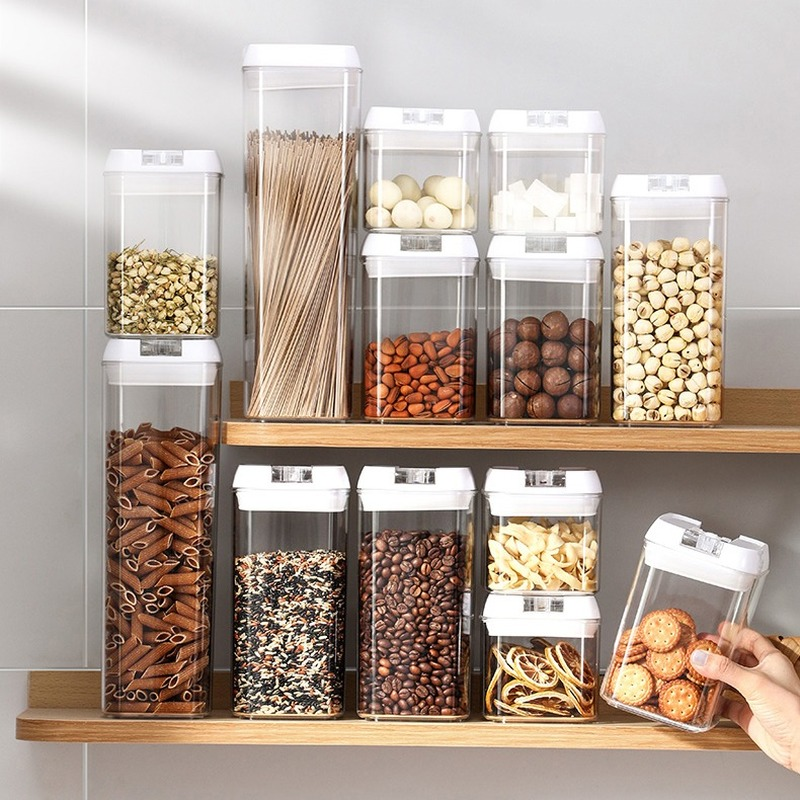 Boîtes de Récipients de Conservation en Plastique pour Nourriture - 5pcs