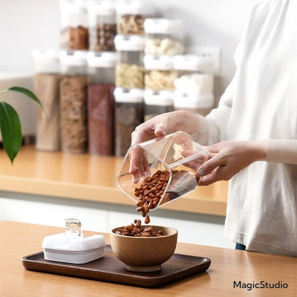 Boîtes de Récipients de Conservation en Plastique pour Nourriture - 5pcs