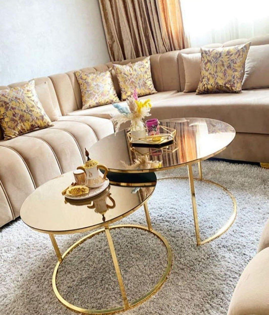 Élégance Scandinave: Ensemble de Tables Basses Gigognes pour un Style Moderne et Fonctionnel.