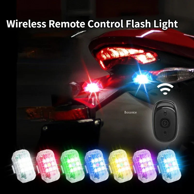 2 Voyant stroboscopique LED avec télécommande sans fil