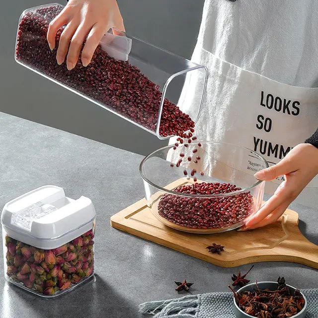 Boîtes de Récipients de Conservation en Plastique pour Nourriture - 5pcs