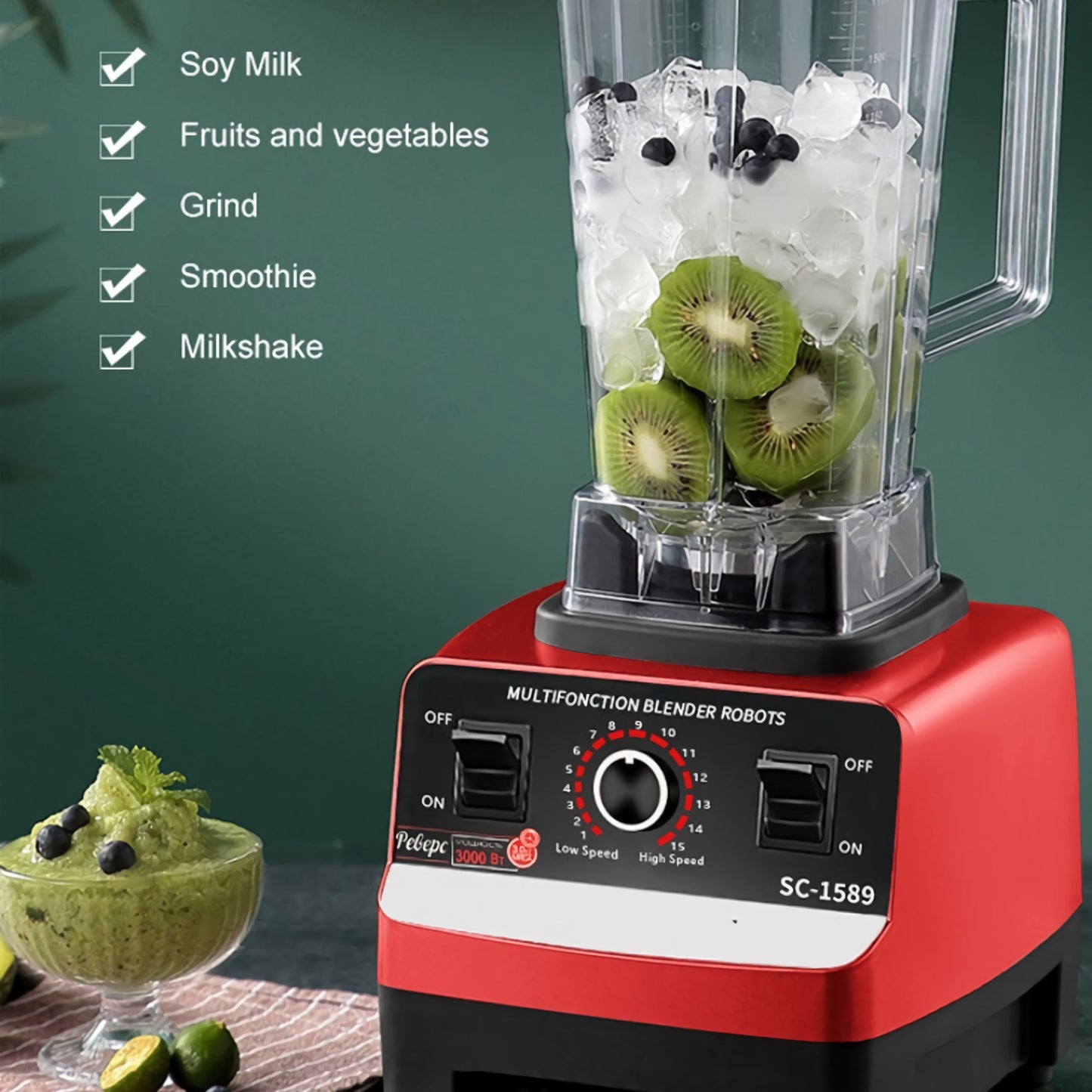 Blender Ultra Puissant 2L ® (Stock Limité)⭐⭐⭐⭐⭐