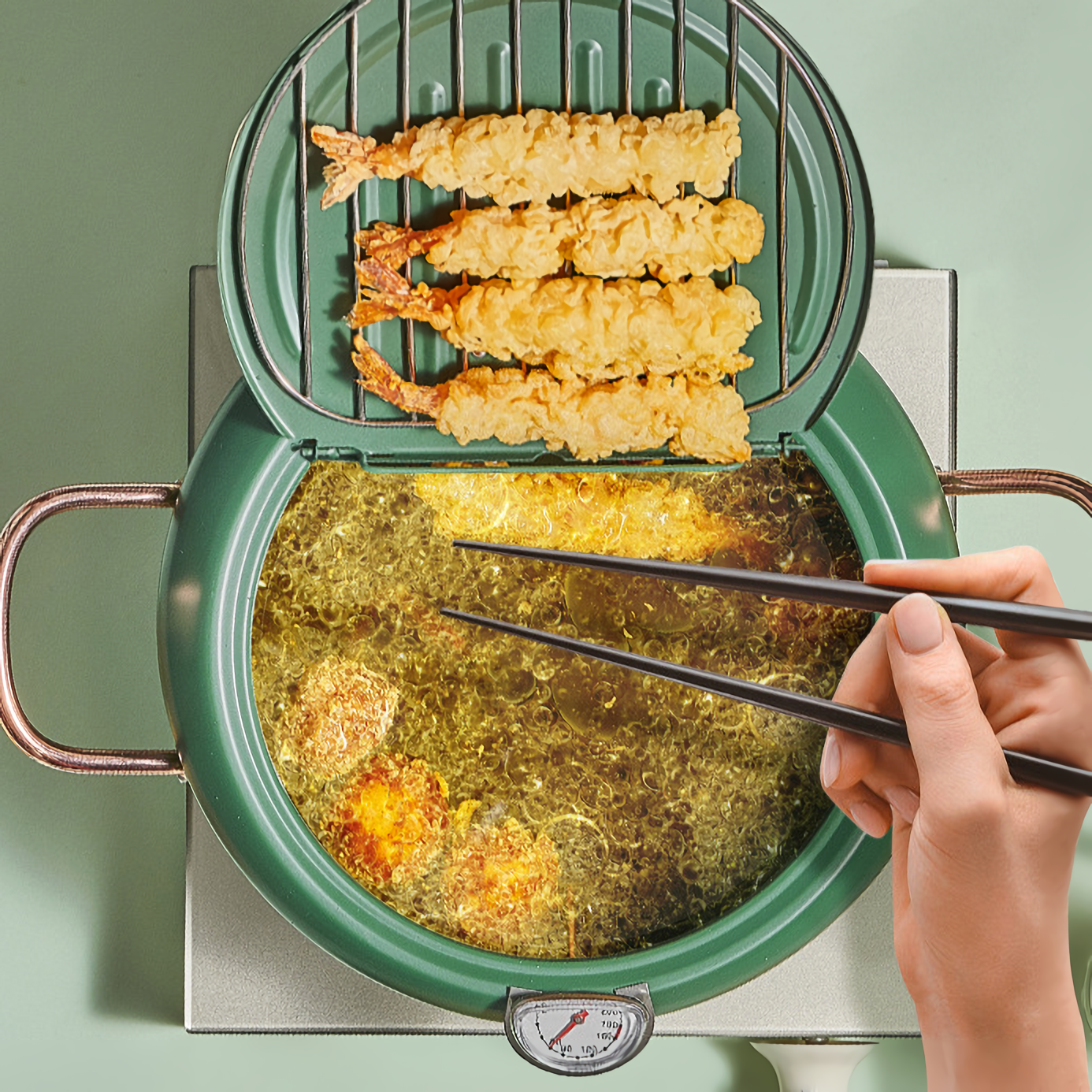 Friteuse en acier inoxydable