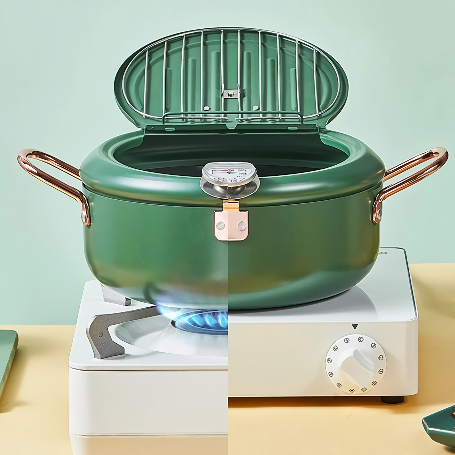 Friteuse en acier inoxydable