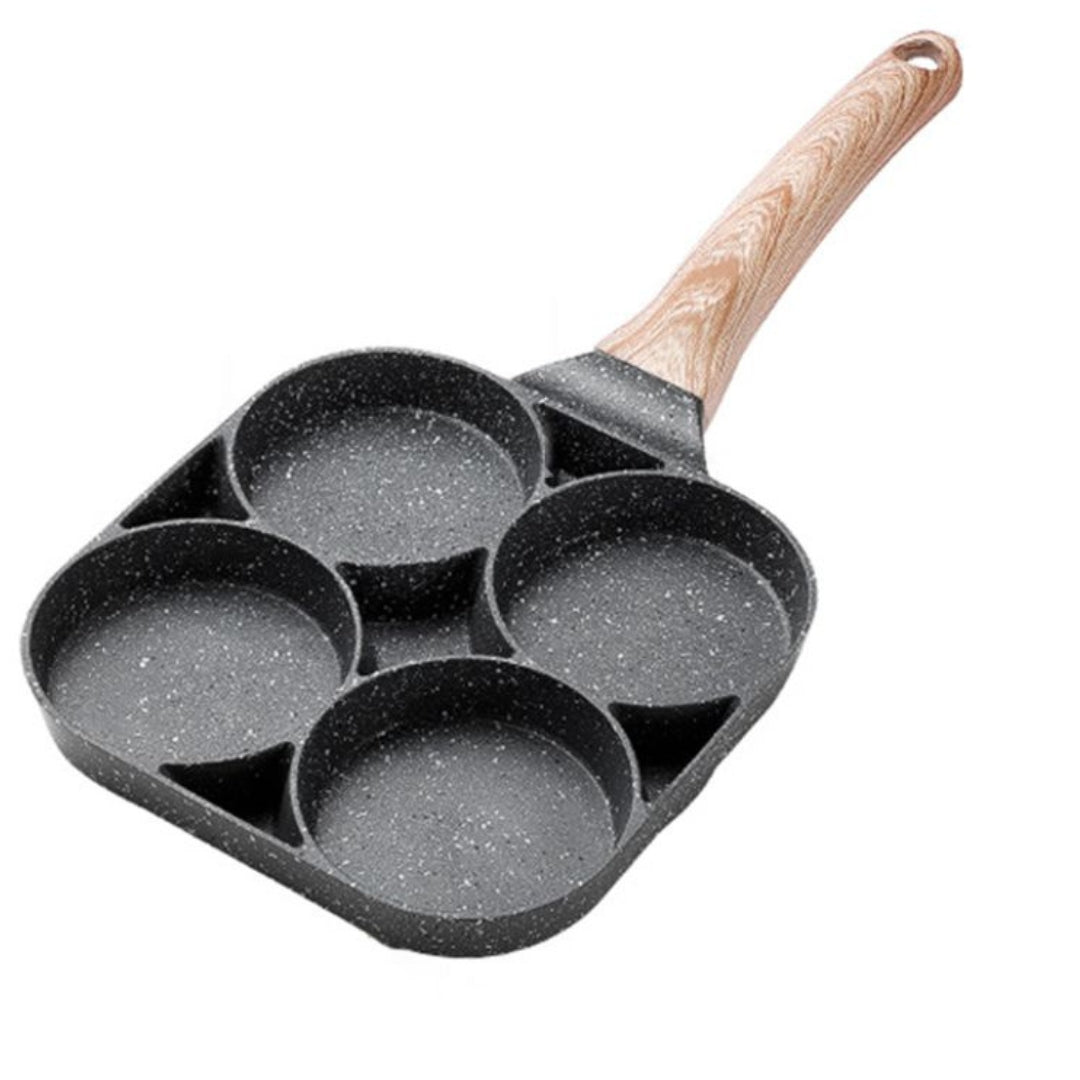 Poêle Granit antiadhésif 4 Compartiments,Crêpe,Omelette,Pancake