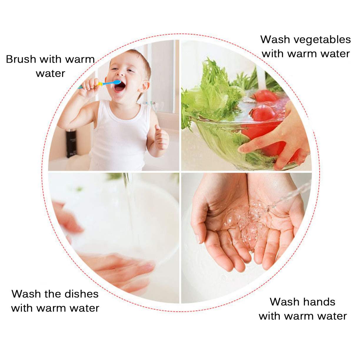 Robinet Chauffe-Eau Instantané Électrique pour la Cuisine