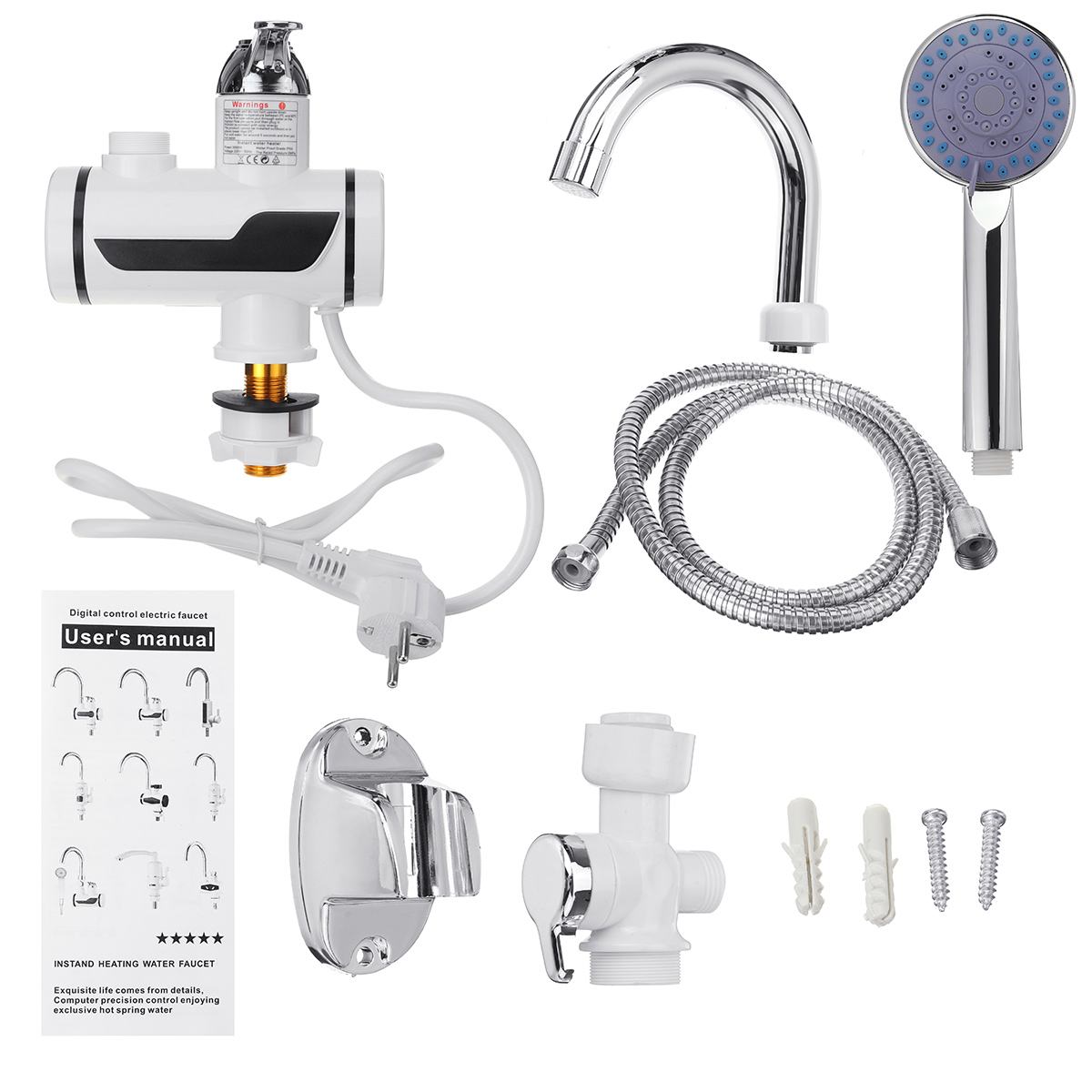 Robinet Chauffe-Eau Instantané Électrique pour la Cuisine